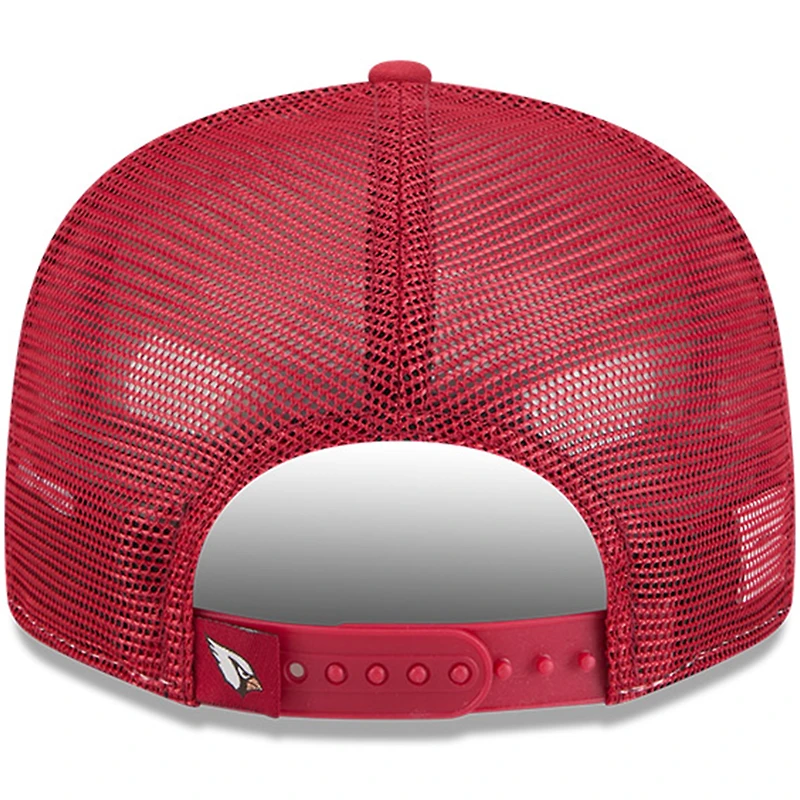 Men's New Era  Natural/Cardinal Arizona Cardinals 2025 Rivalries Collection Team Split Panel 9FIFTY Snapback Hat