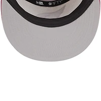 Men's New Era  Natural/Cardinal Arizona Cardinals 2025 Rivalries Collection Team Split Panel 9FIFTY Snapback Hat