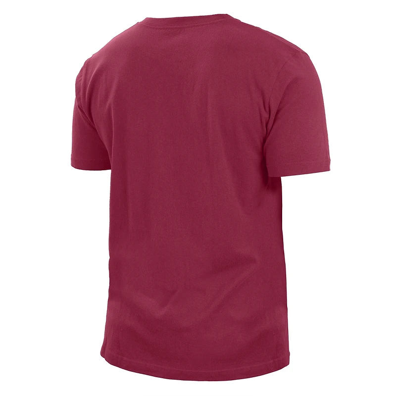 T-shirt pour homme New Era rouge Arizona Cardinals 2022 Sideline Ink Dye