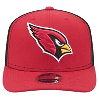 Casquette trucker ajustable New Era rouge Arizona Cardinals 9SEVENTY pour homme