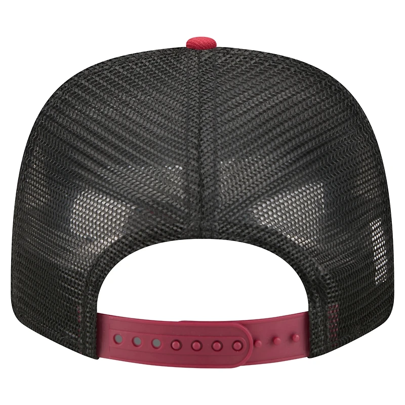Casquette trucker ajustable New Era rouge Arizona Cardinals 9SEVENTY pour homme