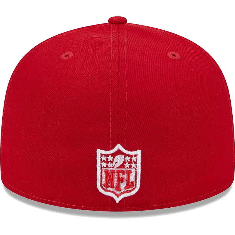 Casquette ajustée 59FIFTY pour homme New Era Scarlet Arizona Cardinals 2006 Inaugural Season Main Patch