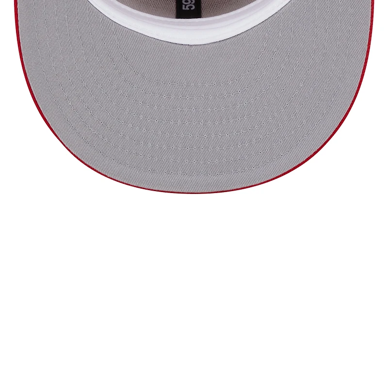Casquette ajustée 59FIFTY pour homme New Era Scarlet Arizona Cardinals 2006 Inaugural Season Main Patch