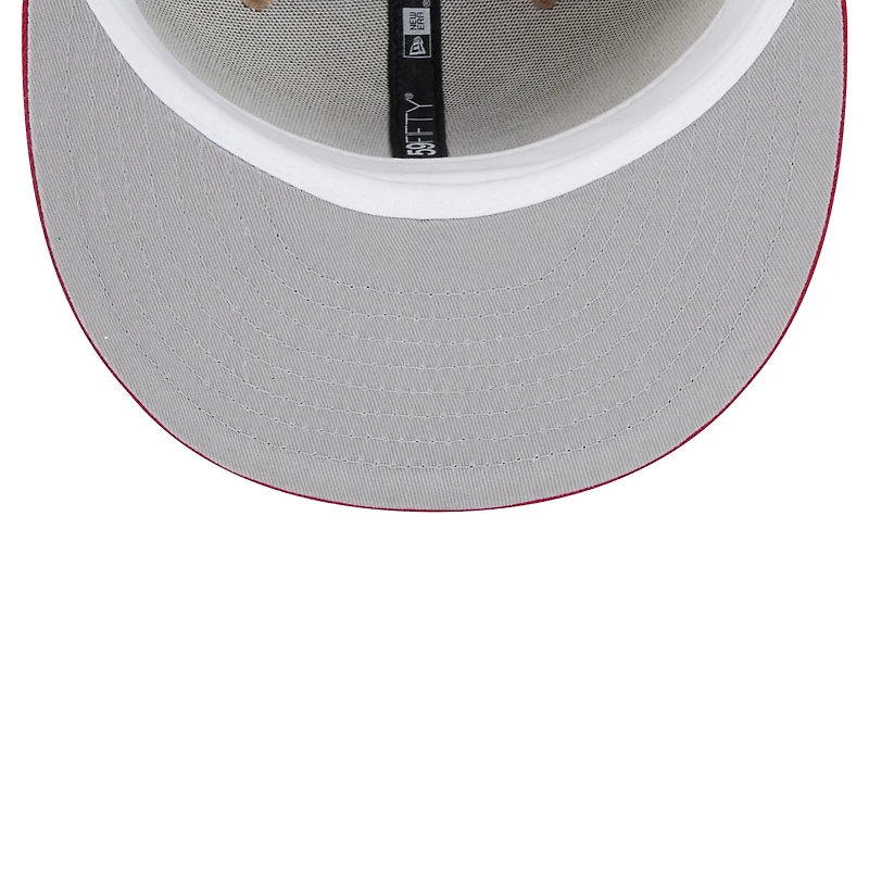 Men's New Era Tan Arizona Cardinals  Logo Main 59FIFTY Fitted Hat