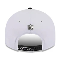 Men's New Era  White/Black Arizona Cardinals 2026 NFL Draft Pre-Curved 9FIFTY Snapback Hat