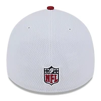 Casquette Flex Line 39THIRTY Sideline 2023 pour homme New Era, blanc/Cardinal Arizona Cardinals