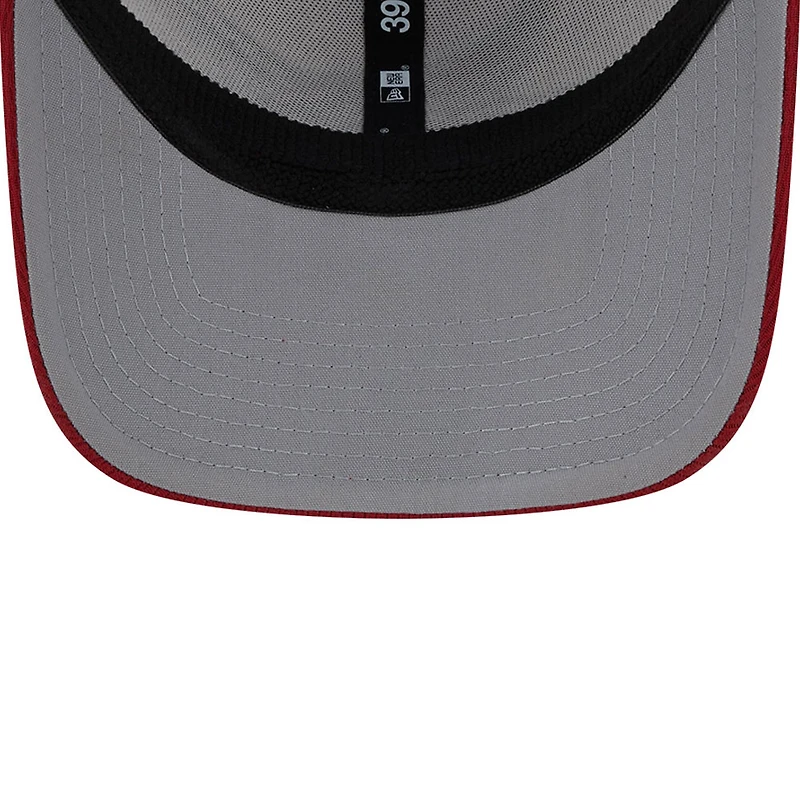 Casquette Flex Line 39THIRTY Sideline 2023 pour homme New Era, blanc/Cardinal Arizona Cardinals