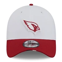 Men's New Era  White/Cardinal Arizona Cardinals 2025 NFL Training Camp 39THIRTY Flex Hat
