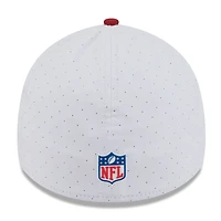 Men's New Era  White/Cardinal Arizona Cardinals 2025 NFL Training Camp 39THIRTY Flex Hat