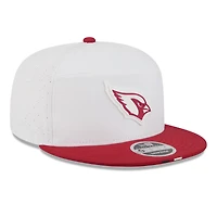 Men's New Era  White/Cardinal Arizona Cardinals 2025 NFL Training Camp Split Panel 9FIFTY Snapback Hat