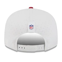 Men's New Era  White/Cardinal Arizona Cardinals 2025 NFL Training Camp Split Panel 9FIFTY Snapback Hat