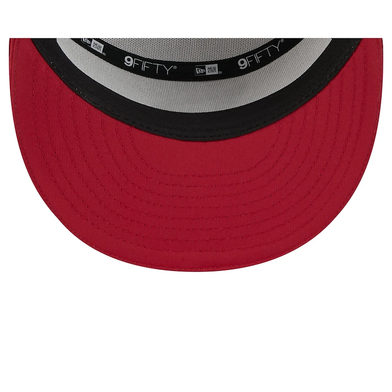 Men's New Era  White/Cardinal Arizona Cardinals 2025 NFL Training Camp Split Panel 9FIFTY Snapback Hat