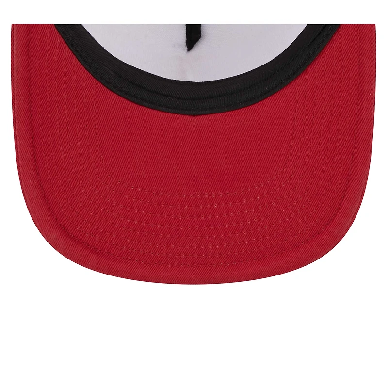Men's New Era White/Cardinal Arizona Cardinals Banger 9FIFTY Trucker Snapback Hat