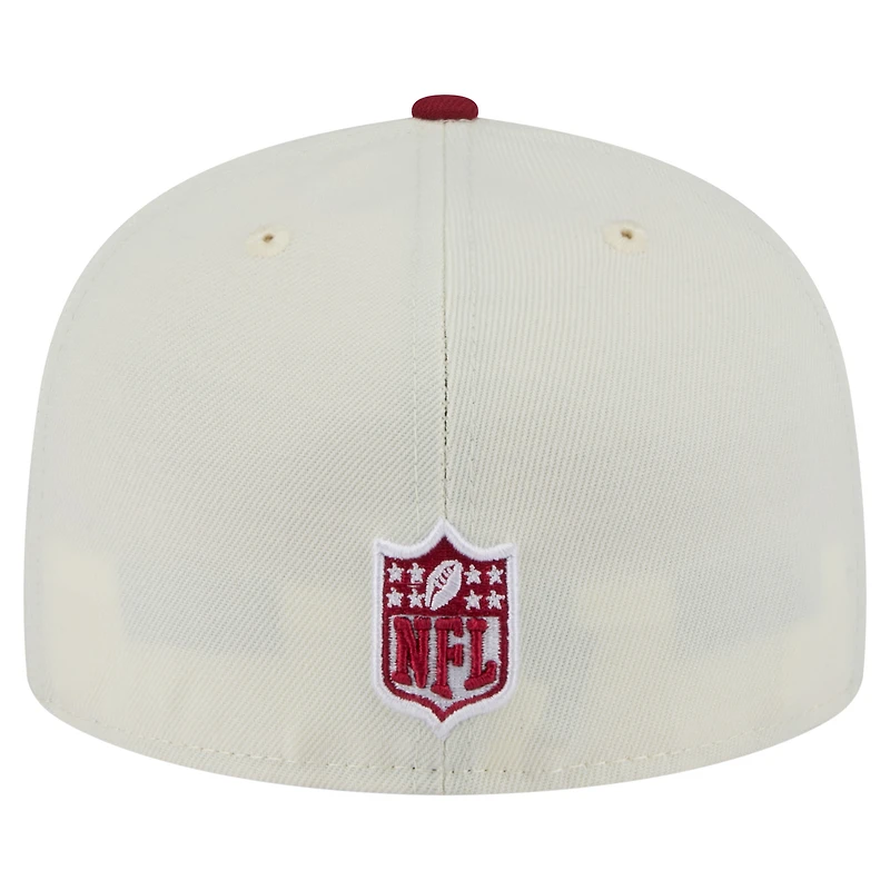Men's New Era  White/Cardinal Arizona Cardinals Main 59FIFTY Fitted Hat
