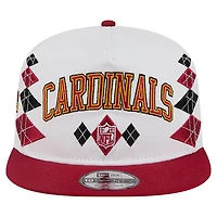 Men's New Era  White Arizona Cardinals Argyle 19TWENTY Adjustable Hat