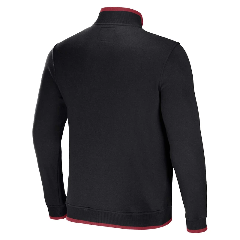 Collection NFL x Darius Rucker by Fanatics pour homme Noir Arizona Cardinals Logo Quarter-Zip Top