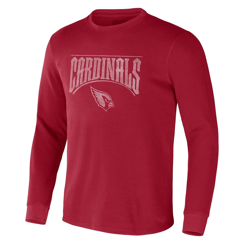 T-shirt thermique à manches longues pour homme NFL x Darius Rucker Collection by Fanatics Cardinal Arizona Cardinals
