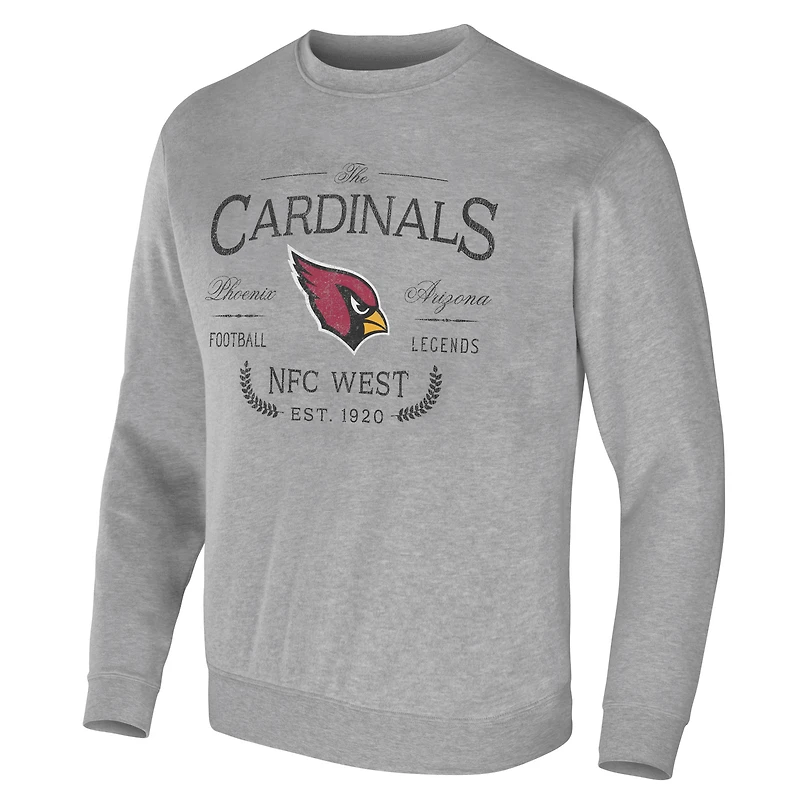 Collection NFL x Darius Rucker pour hommes par Fanatics Sweat-shirt à capuche gris chiné des Cardinals de l'Arizona