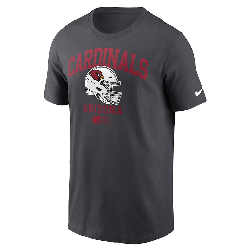 Men's Nike Anthracite Arizona Cardinals Helmet Essential T-Shirt