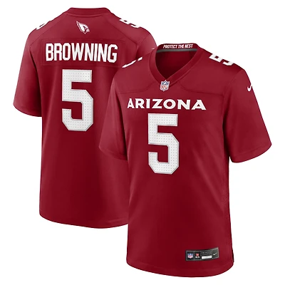 Men's Nike Baron Browning  Cardinal Arizona Cardinals Team Game Jersey