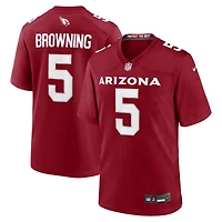 Men's Nike Baron Browning  Cardinal Arizona Cardinals Team Game Jersey