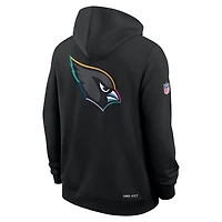 Sweat à capuche Nike noir Arizona Cardinals 2025 NFL Crucial Catch Sideline Standard Issue Dri-FIT pour homme