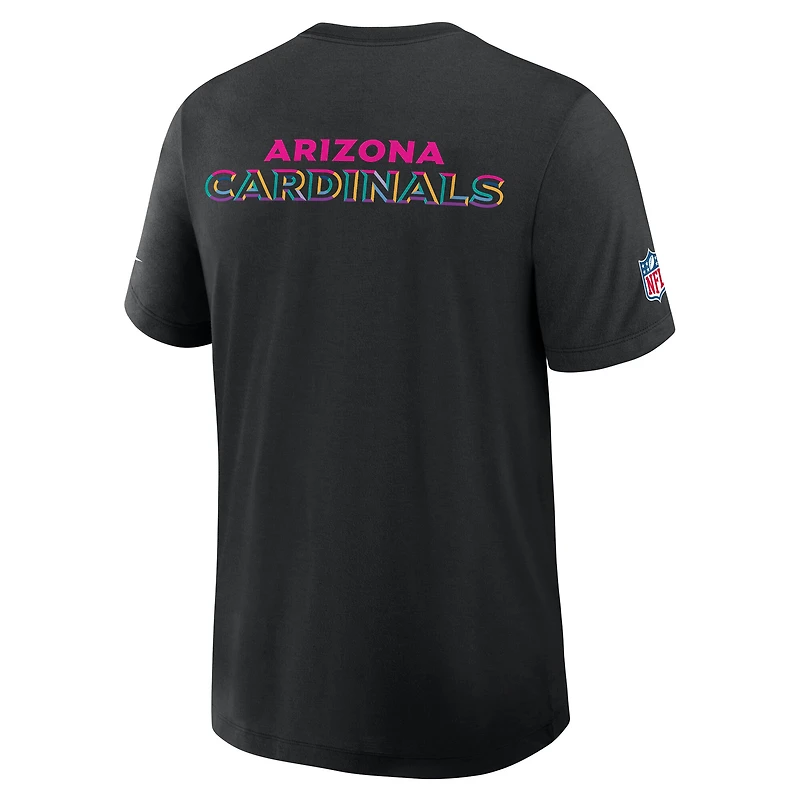 Men's Nike Black Arizona Cardinals 2025 NFL Crucial Catch Tri-Blend Dri-FIT T-Shirt