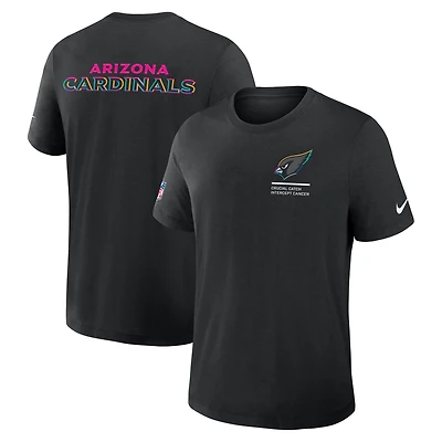 Men's Nike Black Arizona Cardinals 2025 NFL Crucial Catch Tri-Blend Dri-FIT T-Shirt