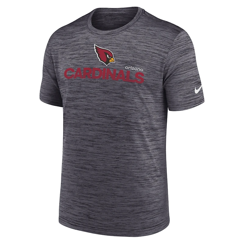 T-shirt Nike noir Arizona Cardinals Blitz Velocity Modern Performance pour homme