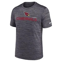 T-shirt Nike noir Arizona Cardinals Blitz Velocity Modern Performance pour homme