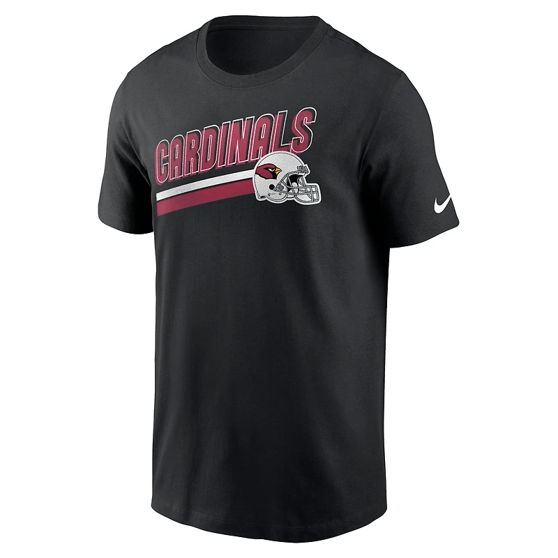 T-shirt pour homme Nike Arizona Cardinals Essential Blitz Lockup noir