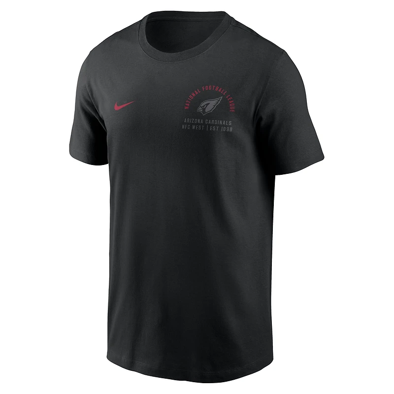 T-shirt Nike Essential noir pour homme, Arizona Cardinals