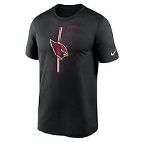 T-shirt de performance Icon Legend des Cardinals l'Arizona Nike noir pour homme