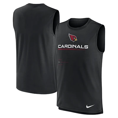 Débardeur d'entraînement Nike Arizona Cardinals noir pour homme