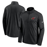 Men's Nike Black Arizona Cardinals Pacer Half-Zip Pullover