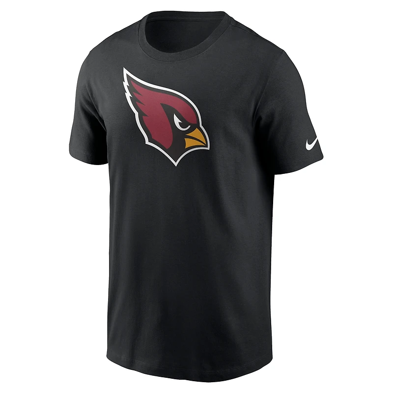 T-shirt Nike noir avec logo principal des Arizona Cardinals pour homme