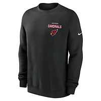 Men's Nike Black Arizona Cardinals Primetime Club Fleece Pullover Sweatshirt