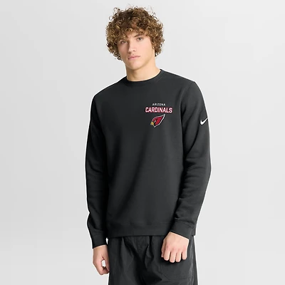 Men's Nike Black Arizona Cardinals Primetime Club Fleece Pullover Sweatshirt