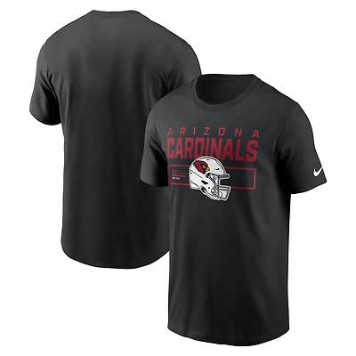 T-shirt Nike noir pour homme avec logo Primetime Helmet des Cardinals de l'Arizona