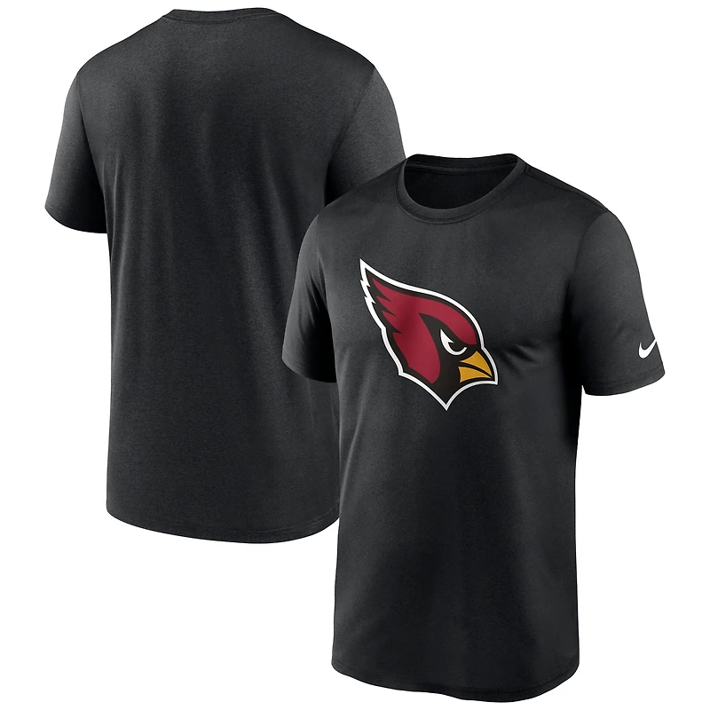 T-shirt Nike noir pour homme avec logo Primetime Legend Performance des Cardinals de l'Arizona