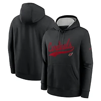 Sweat à capuche Nike noir avec logo Arizona Cardinals Rewind Club pour homme