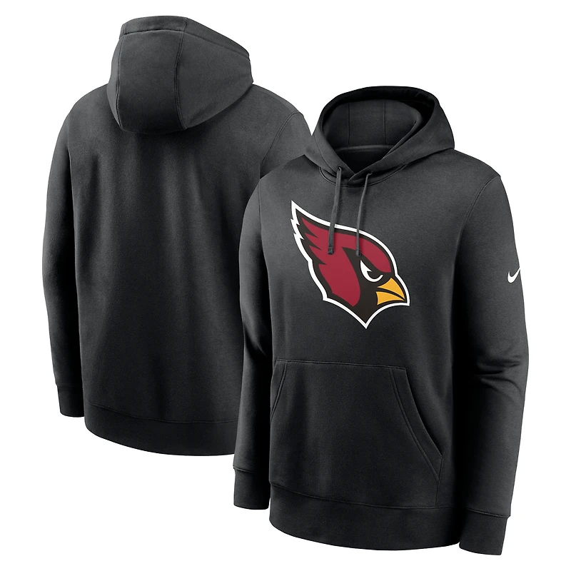Sweat à capuche Nike Arizona Cardinals Rewind Club pour homme, noir