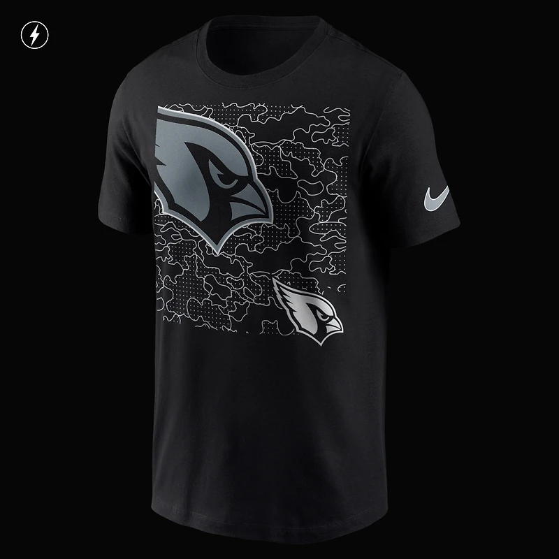 T-shirt Nike RFLCTV des Cardinals de l'Arizona pour homme - Noir