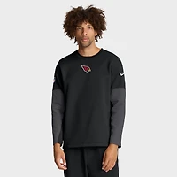 Men's Nike Black Arizona Cardinals Sideline Coach Therma-FIT Long Sleeve T-Shirt