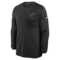 Men's Nike  Black Arizona Cardinals Sideline Coaches UV Dri-FIT Long Sleeve Shirt