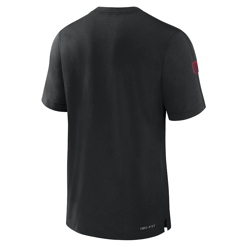 Men's Nike Black Arizona Cardinals Sideline Player Performance T-Shirt