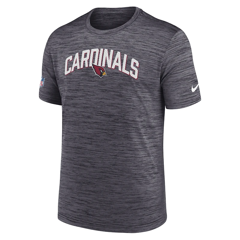 Men's Nike Black Arizona Cardinals Sideline Velocity Athletic Stack Performance T-Shirt