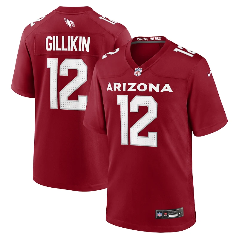 Men's Nike Blake Gillikin  Cardinal Arizona Cardinals Team Game Jersey