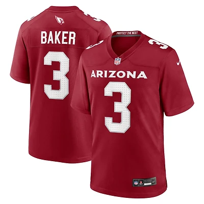 Maillot de joueur match Nike Budda Baker Cardinal des Arizona Cardinals pour homme