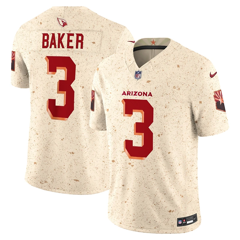 Men's Nike Budda Baker Natural Arizona Cardinals 2025 Rivalries Collection Stitched Limited Jersey